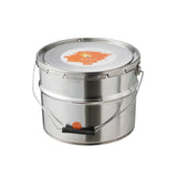 Bougie extérieure J-Line en métal orange, vue de face