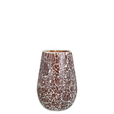 Bougeoir J-Line Ali en verre marron, mise en scène artistique