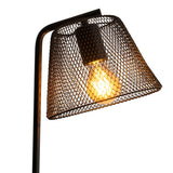 Lampe de table "Korie", lampe de table en métal en noir, avec douille E27, 50 cm de haut, pour le salon et le bureau.