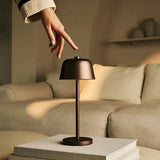 Lampe de table rechargeable Anton Espresso Marron