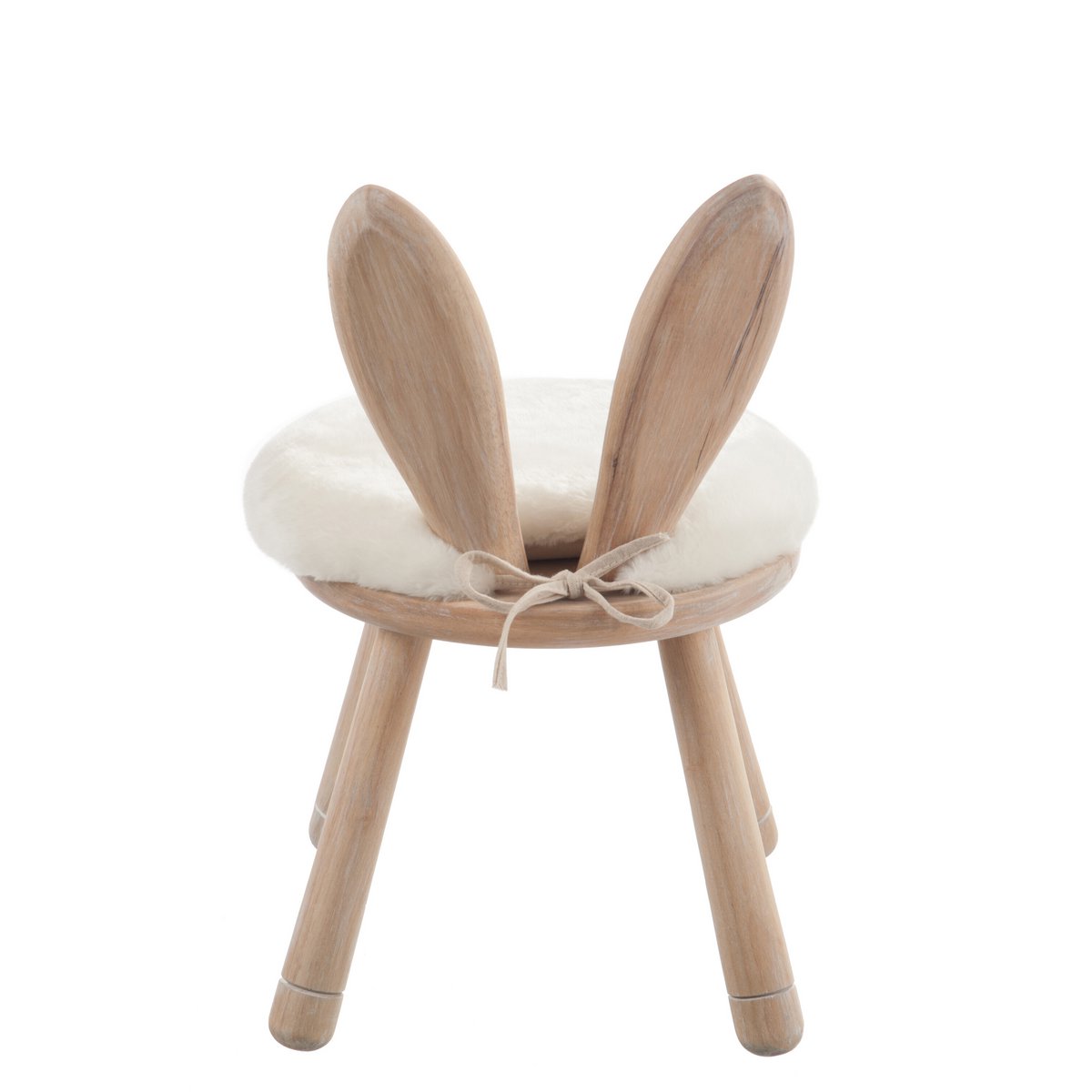 Chaise haute Oreille de Lapin en bois naturel dans une cuisine moderne