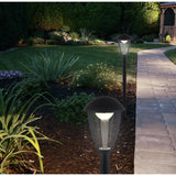 LED Base extérieure "Clint", en métal et en plastique en noir, avec LED intégrée, lumières de chemin