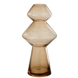 Vase J-Line Carol en verre caramel - élégant et moderne