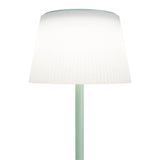 Lampe de batterie solaire "Emmi" 38 cm de haut, parapluie Ø 13 cm, métal dans la menthe et le plastique blanc, pour la zone extérieure, cct.