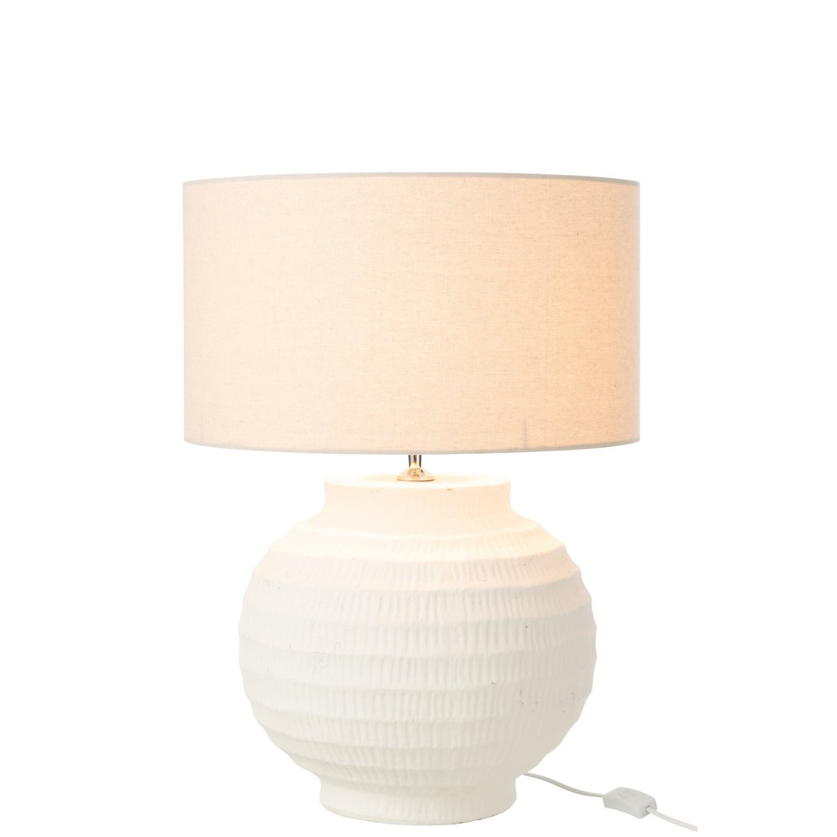 Lampe J-Line en céramique blanche - vue avant