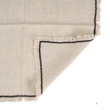 La Serviette Toscane - Noir Naturel - 45x45
