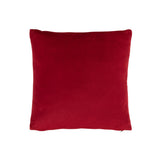 Coussin Icicle J-Line rouge et blanc avec texture douce