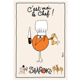 Torchon Shadoks Grand chef Ecru 48 x 72