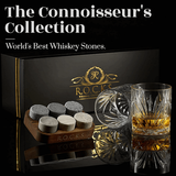 Coffret dégustation avec verre en cristal et pierres à whisky