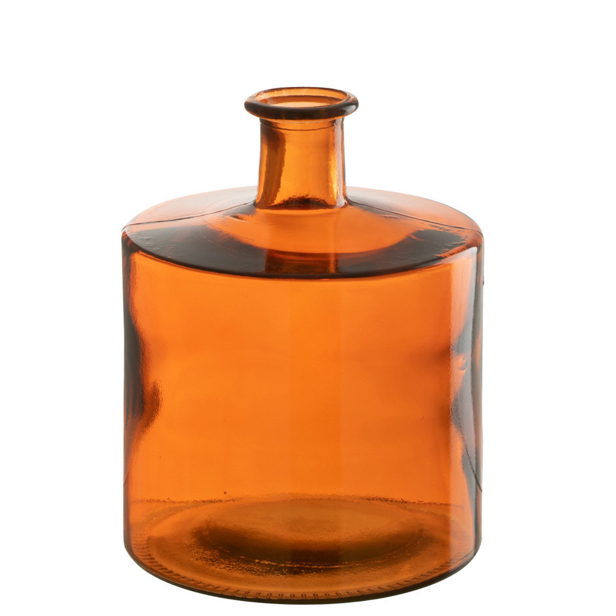 Vase large J-Line en verre orange, élégant et moderne