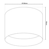 Spot LED "trios" Ø 10 cm blanc, en métal et en plastique avec des LED intégrées