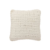 Coussin J-Line blanc et rouge en polyester, élégant et confortable