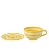 Détail de la tasse J-Line Grenade Stripes montrant les motifs colorés