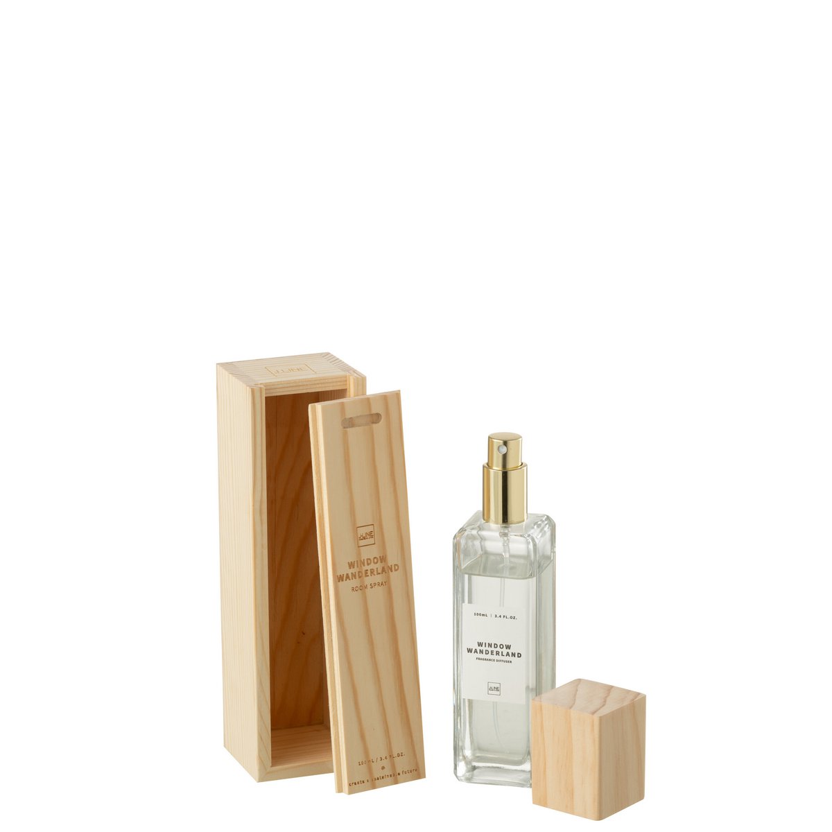 Flacon de parfum d'intérieur J-Line en verre transparent