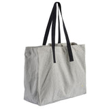 Sac de courses en coton beige avec logo VIVARAISE sur fond blanc