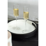 Détail du verre à champagne J-Line Louise - design raffiné