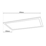 Panneau de capteur LED Longueur "Alegre" 59,5 cm, de nombreuses fonctions, lampe de montage, y compris le support en métal et en plastique, LED intégré blanc chaud