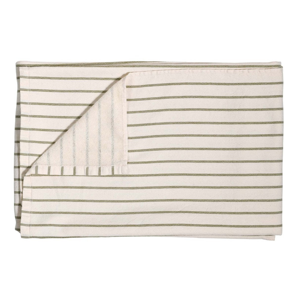 Serviette de bain maxi VIVARAISE en tissu doux et absorbant, couleur beige