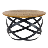 Table basse de table d'appoint autour du salon