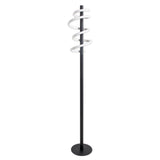 Lampe debout à LED "Belleza", lampadaire moderne en métal et en plastique en noir et blanc, avec des LED fermement intégrées, 140 hauts, l'éclairage pour le salon, la salle à manger, la chambre ou le bureau.