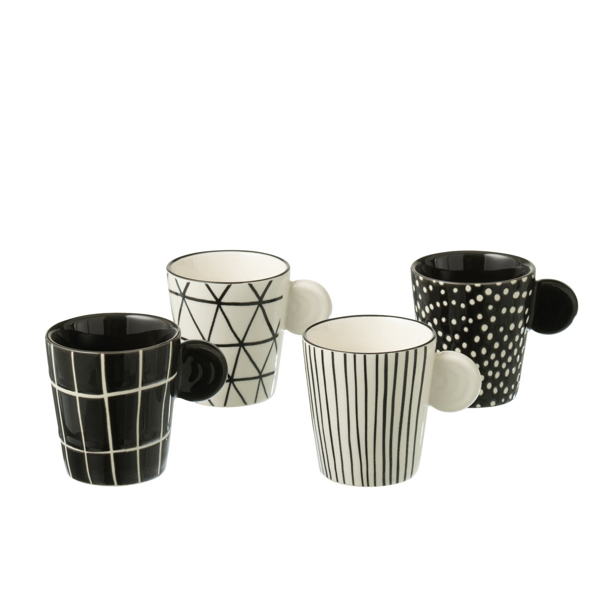 Sachets à café J-Line en céramique, parfaits pour une cuisine contemporaine.