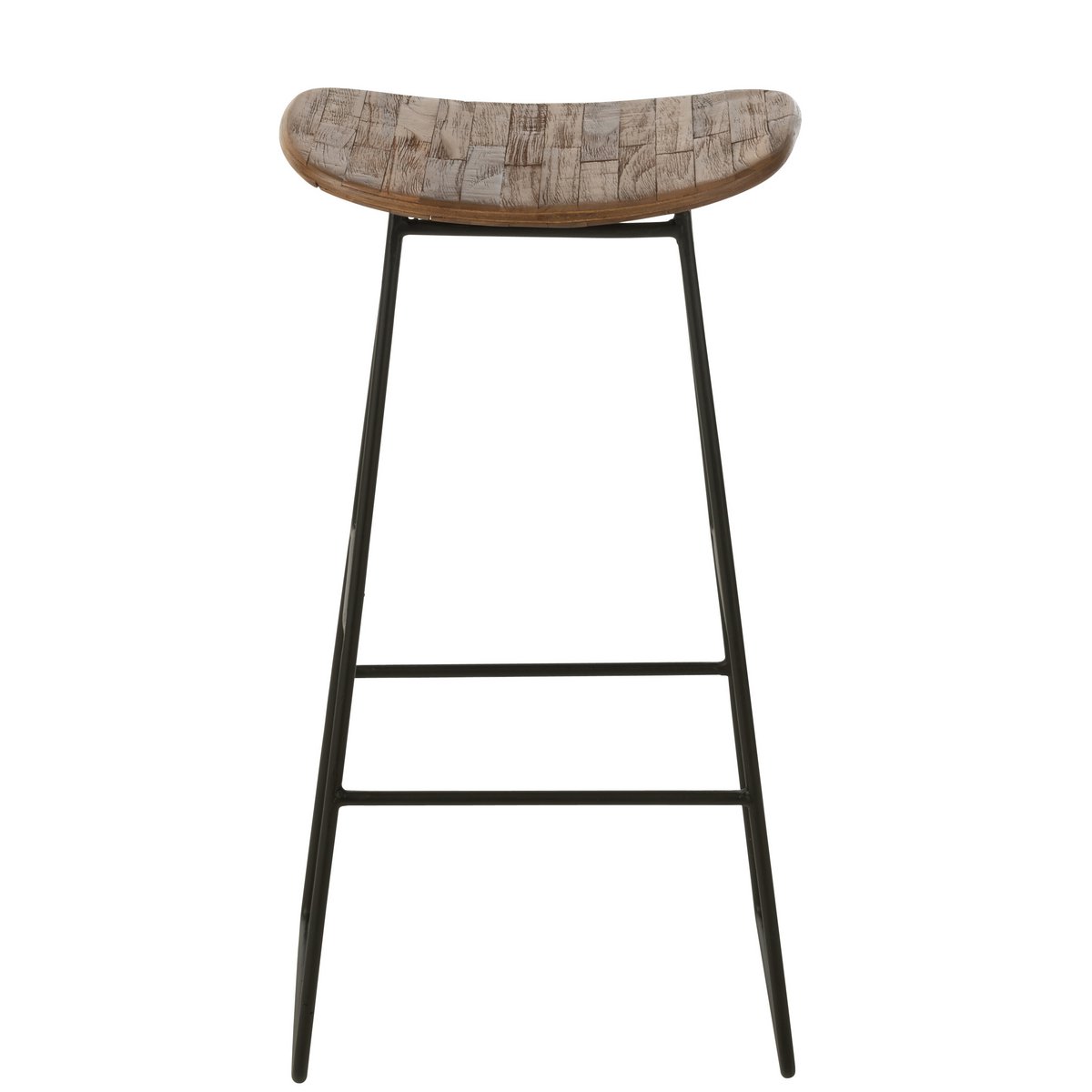 Détail de la chaise J-Line montrant le grain du teck recyclé