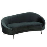 J-Line Canapé Elisabeth Textile/Métal Vert