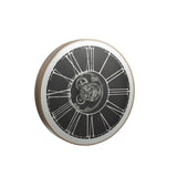 Détail des lumières LED de l'horloge miroir J-Line