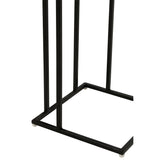 Vue latérale de la table d'appoint carrée J-Line