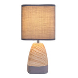 Lampe de table en céramict "Cremona" en céramique en brun / gris avec douille E14, lampe de table pour le salon 31 cm de haut