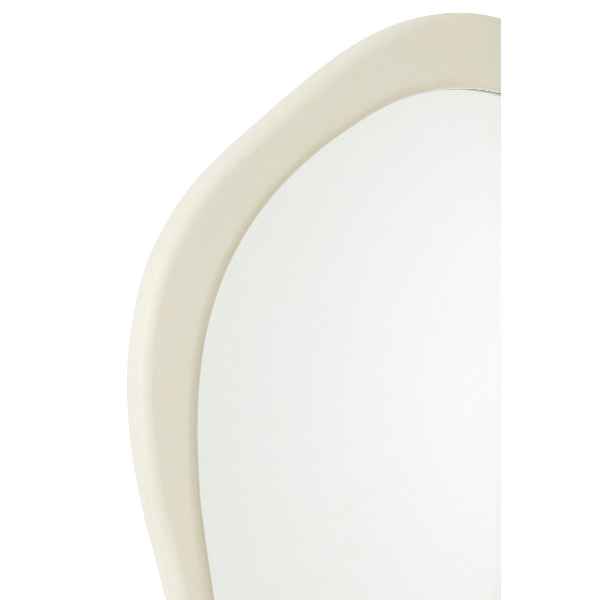 Miroir Moderna J-Line blanc avec cadre en bois élégant