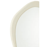 Miroir Moderna J-Line blanc avec cadre en bois élégant