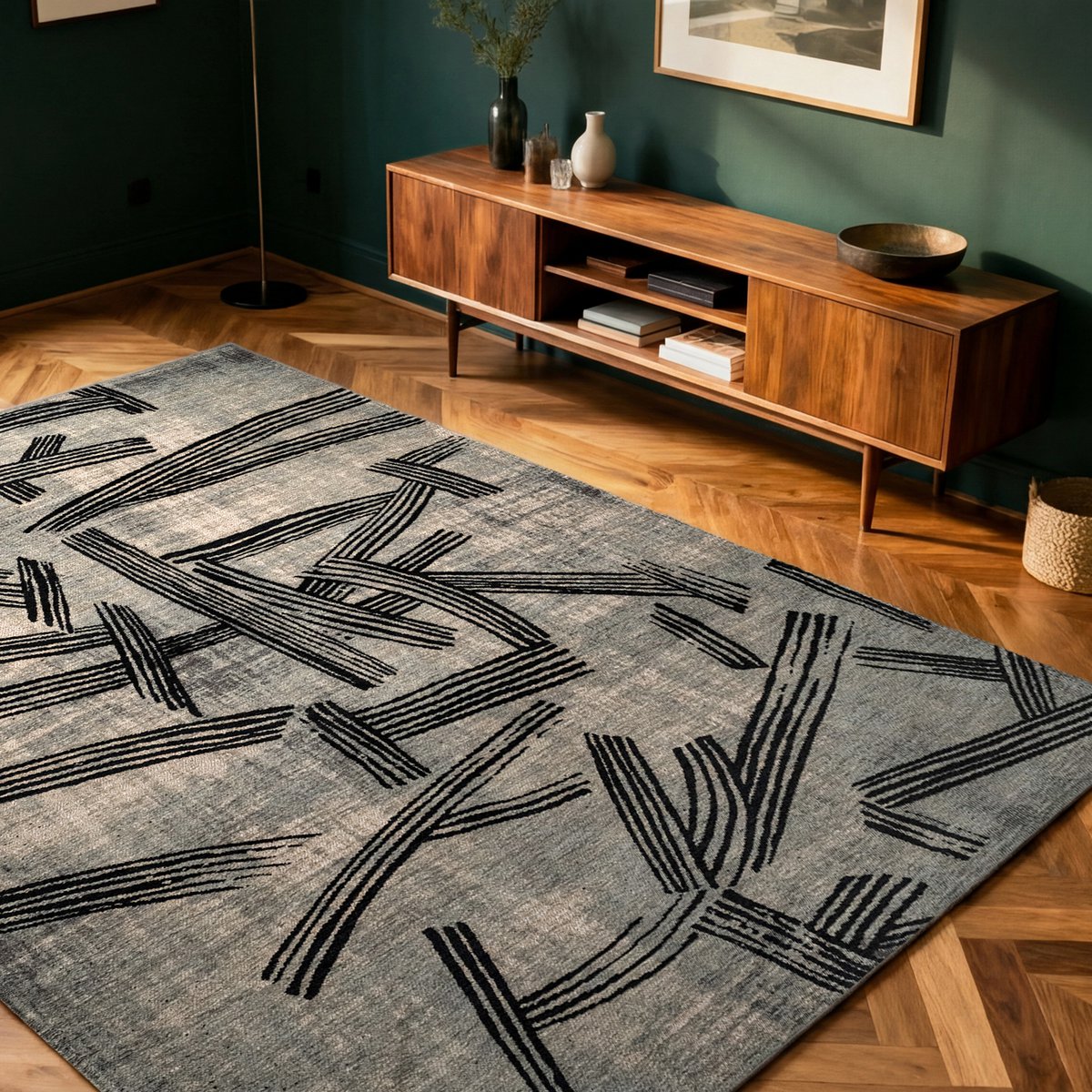 Tapis Eco - Dark Street - Tapis gris