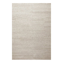Tapis Mandi - Vue d'ensemble du tapis tissé main en gris et blanc