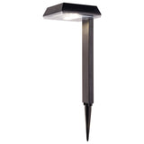 SPIT décorative solaire "Sigi", 79 cm de haut, plastique, noir, LED intégrée, blanc chaud
