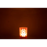 Lanterne J-Line Diamond Flowers - détail du design en verre