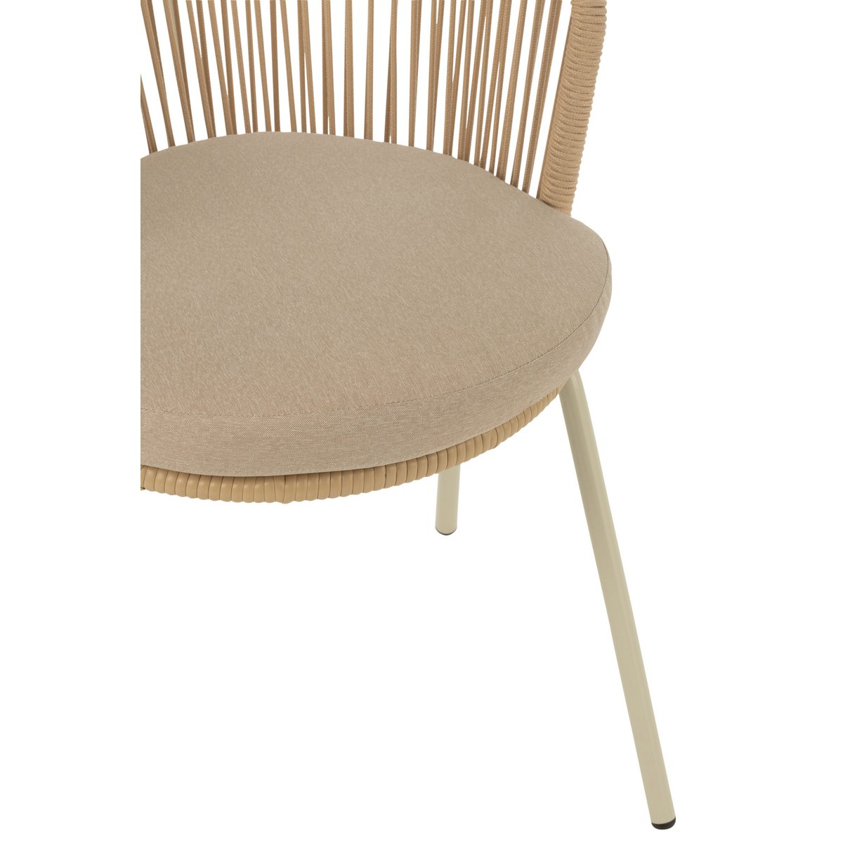 Détail de la structure en métal de la chaise Toa