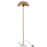 Détail du pied en marbre du lampadaire J-Line doré