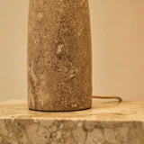 Lampe en travertin Isla