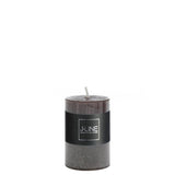 Bougie cylindrique noire J-Line, finition mate, élégance moderne