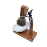 KLASSIK PLUS porte-brosse de rasage avec brosse et rasoir humide