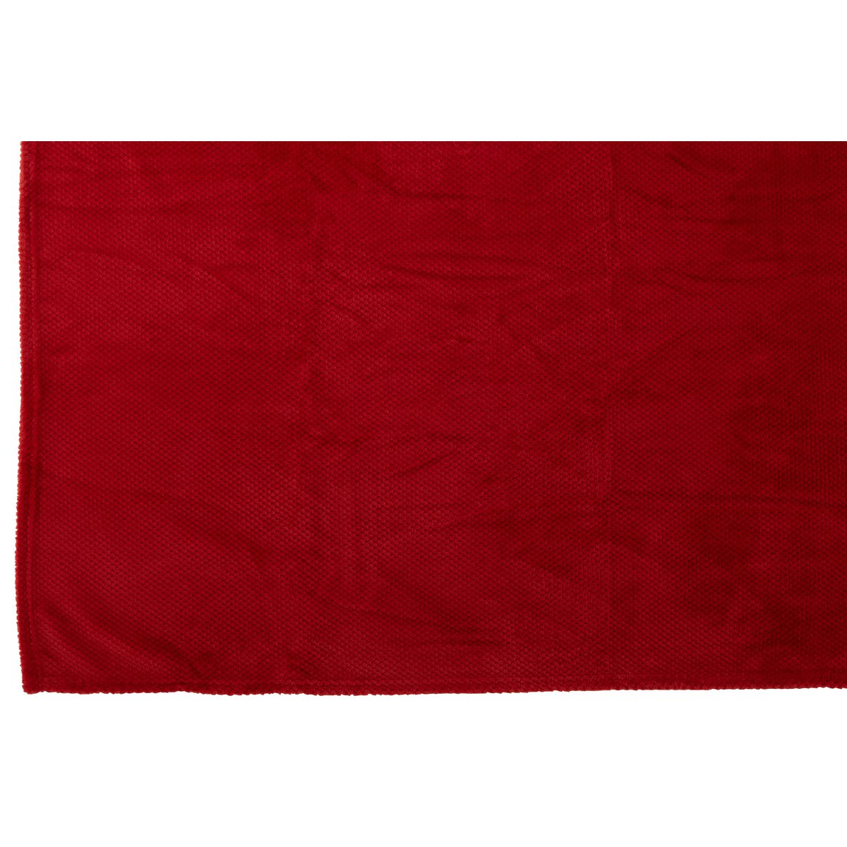 Couverture J-Line Snuggle rouge - vue d'ensemble élégante