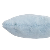 Coussin J-Line Cutie en fausse fourrure bleu clair, vue de face