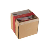 Détail du design élégant de l'ensemble théière et tasse J-Line en porcelaine rouge