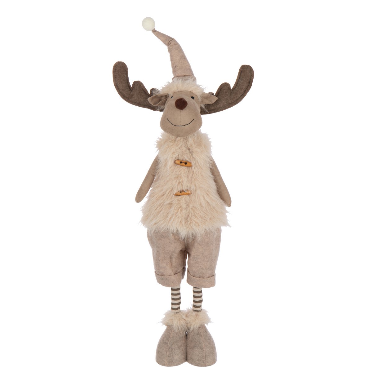 Figurine J-Line Orignal Fourrure - mise en scène dans un salon décoré pour Noël