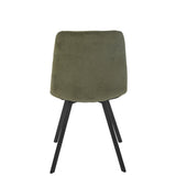 Chaise Clark en métal vert dans un intérieur moderne
