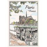 Torchon Quai Notre Dame Ecru 48 x 72