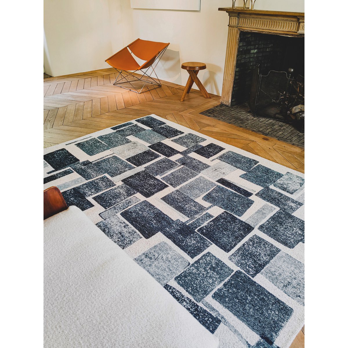 Tapis Eco - Bleu Glace - Tapis bleu