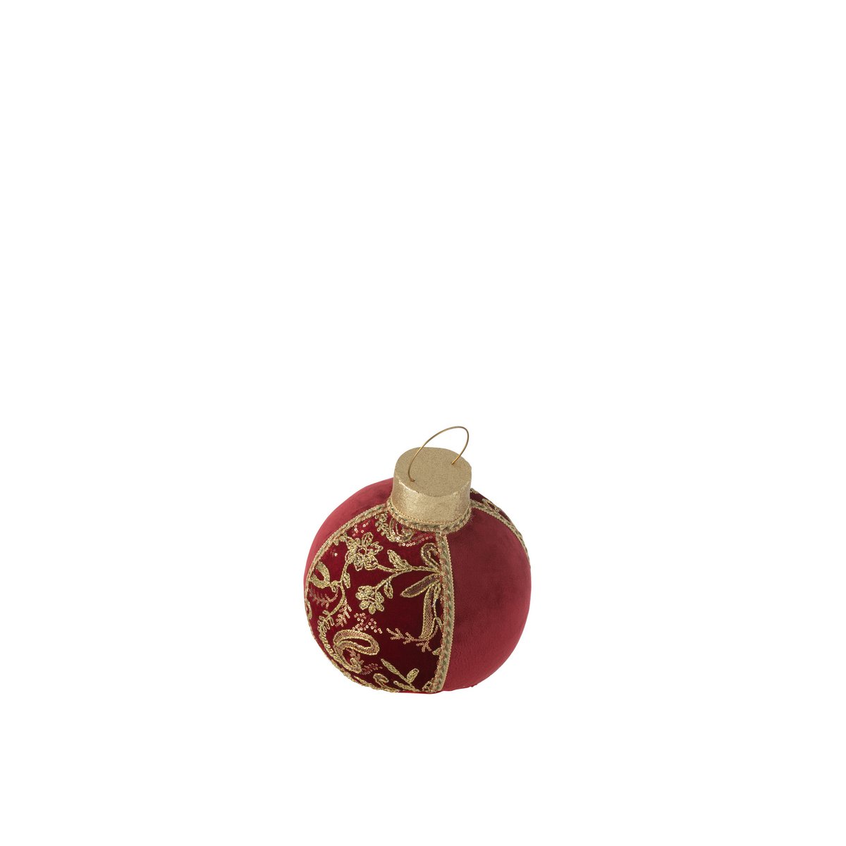 Boules de Noël J-Line en rouge et or - vue d'ensemble