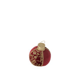 Boules de Noël J-Line en rouge et or - vue d'ensemble